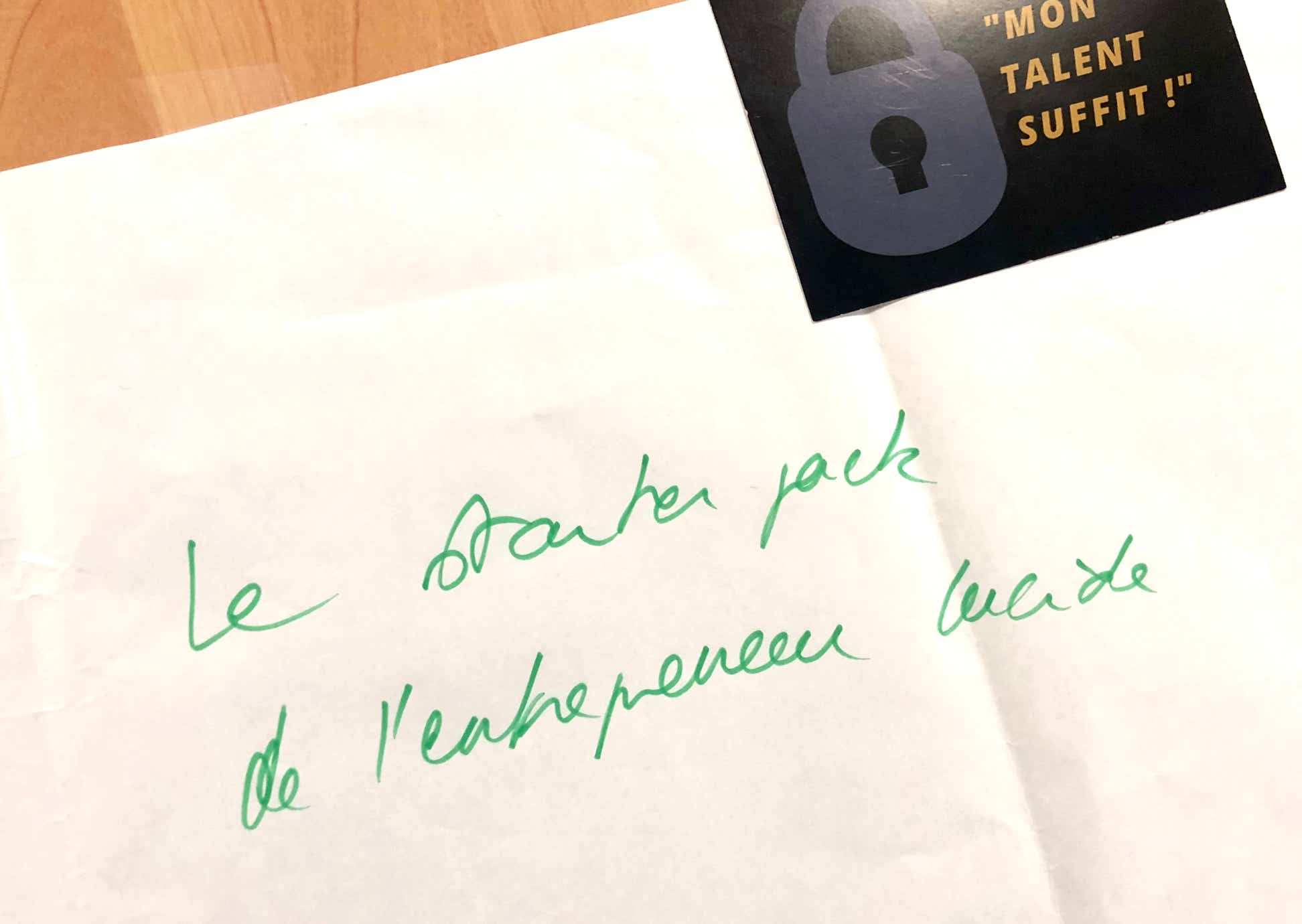 La Fresque au Cerfav - Titre de la Fresque : La starter pack de l'entrepreneur lucide