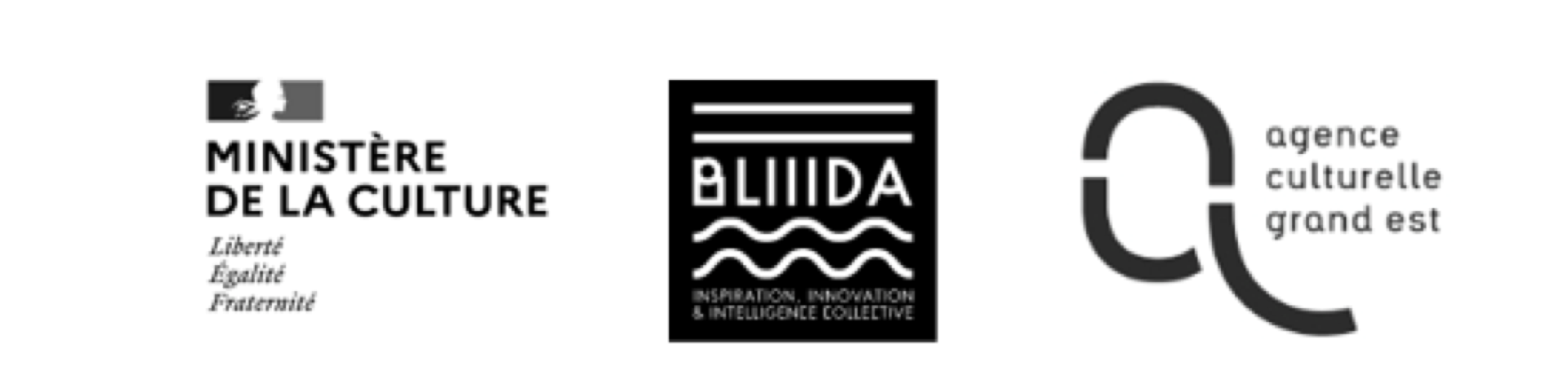 Logos Ministere de la Culture, BLIIIDA, Agence culturelle Grand-Est